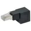 Allows top entry for RJ45 modular patch cables. Cat6A.