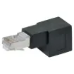 Allows bottom entry for RJ45 modular patch cables. Cat6A.