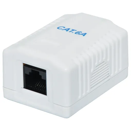 Supplied complete with built in connectors. ACMA approved. Single RJ45 8P8C
