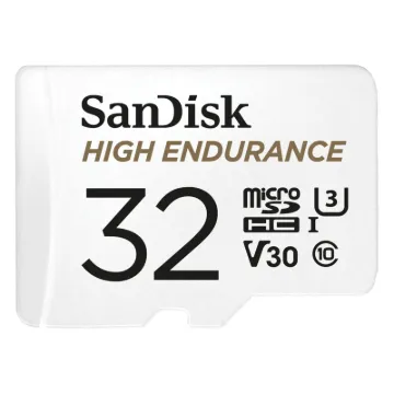The SanDisk High Endurance microSD Card 32GB gives you the peace of mind that your dash cam, home monitoring or security system will capture crucial footage when it happens, recording and re-recording worry-free.