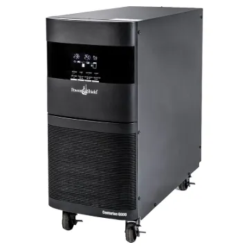 For critical loads the PowerShield PSCE6000 Centurion offers the best protection against all potential power disruptions and anomalies. This UPS takes the mains power in AC, converts it to DC and then converts the DC back to AC to feed your equipment.