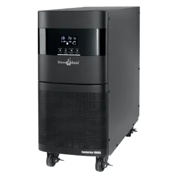 For critical loads the PowerShield PSCE10K Centurion offers the best protection against all potential power disruptions and anomalies. This UPS takes the mains power in AC, converts it to DC and then converts the DC back to AC to feed your equipment.
