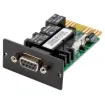 The relay card (PSAS400) provides volt free contact (VFS) relays that change state upon UPS events. This type of card is often used when current loop communications are required for devices such as building management systems (BMS), access control alarm panels or industrial PLCs. User selectable normally open (default) or normally closed contacts.