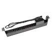 10 Outlet Horizontal Power Rail (10A IEC C13) with 6KA C-Curve Circuit Breaker. Integrated 2m power cord (10A IEC C14) 1RU.