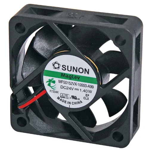 Sunon MF50152VX-1000U-A99. A 24V DC 50mm Sunon Maglev/Vapo Bearing Cooling Fan with thermoplastic frame.