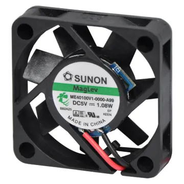Sunon MF40100V1-1000U-A99. A 5V DC 40mm Sunon Maglev/Vapo Bearing Cooling Fan with thermoplastic frame.