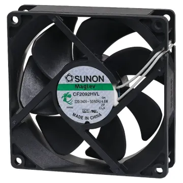 Sunon CF2092HVL-1000U-999. A 240V AC 92mm Sunon Maglev/Vapo Bearing Cooling Fan with thermoplastic frame.