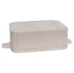 This range of low cost ABS enclosures include mounting ears for surface mounting. In addition, they include a shallow recess on the base and lid to house a membrane or lexan panel. Moulded mounting posts are included in both the base and lid for securing