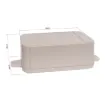 This range of low cost ABS enclosures include mounting ears for surface mounting. In addition, they include a shallow recess on the base and lid to house a membrane or lexan panel. Moulded mounting posts are included in both the base and lid for securing