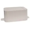 This range of low cost 
ABS enclosures include mounting ears for surface mounting. In addition, they include a shallow recess on the base and lid to house a membrane or lexan panel. Moulded mounting posts are included in both the base and lid for securin