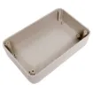 This range of low cost ABS enclosures include mounting ears for surface mounting. In addition, they include a shallow recess on the base and lid to house a membrane or lexan panel. Moulded mounting posts are included in both the base and lid for securing