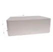 This range of low cost 
ABS enclosures include mounting ears for surface mounting. In addition, they include a shallow recess on the base and lid to house a membrane or lexan panel. Moulded mounting posts are included in both the base and lid for securin