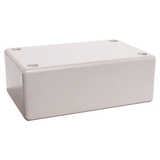 Manufactured from sturdy ABS plastic these boxes have a moulded PCB mounting design. Allows PCB's to be installed vertically, or snapped in horizontally without the use of PCB stand-offs.