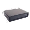 A mini instrument case (105W x 80D x 33Hmm) constructed from translucent black ABS plastic. 4 piece tongue and groove construction. Enclosure panels are easily customisable for your project.