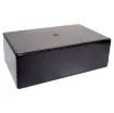 Manufactured from sturdy ABS plastic these boxes have a moulded PCB mounting design. Allows PCB's to be installed vertically, or snapped in horizontally without the use of PCB stand-offs.