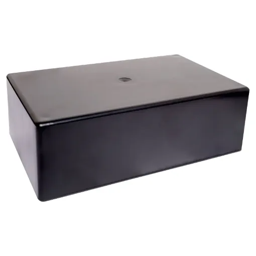Manufactured from sturdy ABS plastic these boxes have a moulded PCB mounting design. Allows PCB's to be installed vertically, or snapped in horizontally without the use of PCB stand-offs.