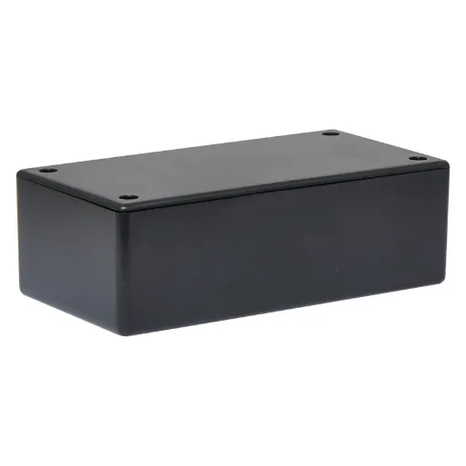 Manufactured from sturdy ABS plastic these boxes have a moulded PCB mounting design. Allows PCB's to be installed vertically, or snapped in horizontally without the use of PCB stand-offs.