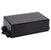 Miniature boxes designed for wiring junctions, small circuits and relays. Ideal for use in automotive applications. Friction fit lid for quick assembly and easy access if required. Provided with 3 cable entries.