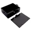 Compact plastic housing with mounting flanges. Two models available.