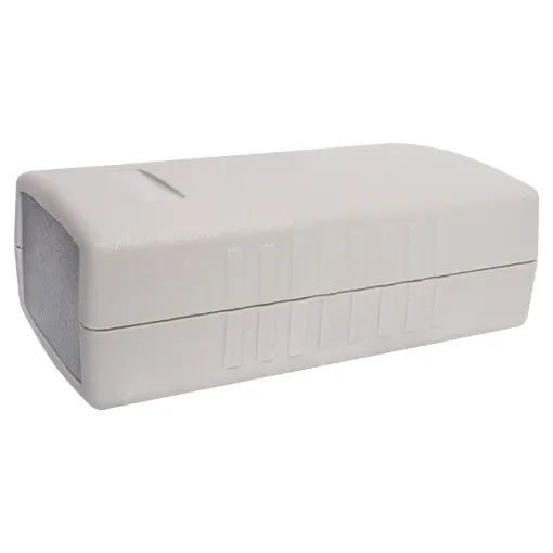 This professional series features solid ABS screw-together construction, internal PCB guides and an attractive rounded finish. Larger sizes (H 0218, H 0220 & H 0222) include stick on rubber feet and brass screw inserts. Dust and moisture proof.