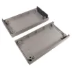 This professional series features solid ABS screw-together construction, internal PCB guides and an attractive rounded finish. Larger sizes (H 0218, H 0220 & H 0222) include stick on rubber feet and brass screw inserts. Dust and moisture proof.