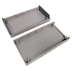 This professional series features solid ABS screw-together construction, internal PCB guides and an attractive rounded finish. Larger sizes (H 0218, H 0220 & H 0222) include stick on rubber feet and brass screw inserts. Dust and moisture proof.