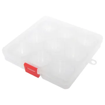 Made from clear see through plastic these parts cases are ideal for storing nuts, bolts, washers and components. 9 compartments.