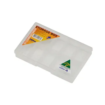 This 10 Way storage case is made from clear, see through plastic. It's ideal for storing nuts, bolts, washers and components. Its also great for First Aid, Medical Operators, Cars, Homes, Offices and Workshops.
