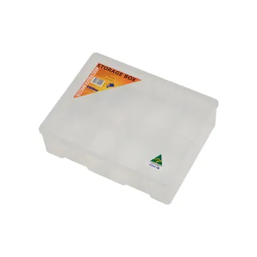This 8 Way storage case is made from clear, see through plastic. It's ideal for storing nuts, bolts, washers and components. Its also great for First Aid, Medical Operators, Cars, Homes, Offices and Workshops.