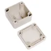 A compact 52x50x35mm sealed box enclosure fitted with solid grey lid. Manufactured by Ritec. Supplied with neoprene lid sealing gasket. With the seal installed, these enclosures meet IP65 dust and hose proof standard.