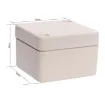 A compact 52x50x35mm sealed box enclosure fitted with solid grey lid. Manufactured by Ritec. Supplied with neoprene lid sealing gasket. With the seal installed, these enclosures meet IP65 dust and hose proof standard.