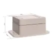 This sealed ABS flange mount enclosure is manufactured by Ritec and measures 105L x 75W x 40Hmm. Its includes mounting flanges for surface mounting. Supplied with neoprene lid sealing gasket.
