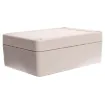 Supplied with neoprene lid sealing gasket. With the seal installed, these enclosures meet IP65 dust and hose proof standard. Supplied with a solid light grey lid (also available with a transparent lid, see H 0321). PCB mounting points are moulded into the