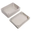 Supplied with neoprene lid sealing gasket. With the seal installed, these enclosures meet IP65 dust and hose proof standard. Supplied with a solid light grey lid (also available with a transparent lid, see H 0321). PCB mounting points are moulded into the