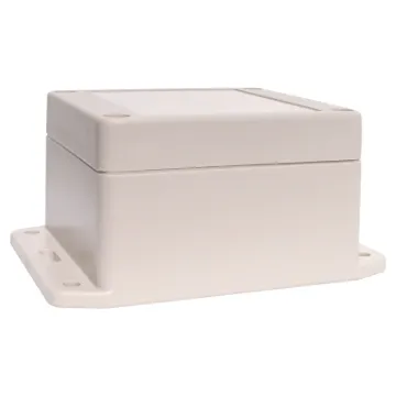 This sealed ABS flange mount enclosure is manufactured by Ritec and measures 85L x 80W x 55Hmm. Its includes mounting flanges for surface mounting. Supplied with neoprene lid sealing gasket.