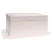 This sealed ABS flange mount enclosure is manufactured by Ritec and measures 105L x 75W x 55Hmm. Its includes mounting flanges for surface mounting. Supplied with neoprene lid sealing gasket.