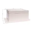 This sealed ABS flange mount enclosure is manufactured by Ritec and measures 105L x 75W x 55Hmm. Its includes mounting flanges for surface mounting. Supplied with neoprene lid sealing gasket.