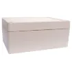 Supplied with neoprene lid sealing gasket. With the seal installed, these enclosures meet IP65 dust and hose proof standard. Supplied with a solid light grey lid (also available with a transparent lid, see H 0324). PCB mounting points are moulded into the