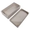 Supplied with neoprene lid sealing gasket. With the seal installed, these enclosures meet IP65 dust and hose proof standard. Supplied with a solid light grey lid (also available with a transparent lid, see H 0326). PCB mounting points are moulded into the