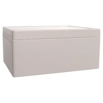 Supplied with neoprene lid sealing gasket. With the seal installed, these enclosures meet IP65 dust and hose proof standard. Supplied with a solid light grey lid (also available with a transparent lid, see H 0328). PCB mounting points are moulded into the