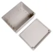 Supplied with neoprene lid sealing gasket. With the seal installed, these enclosures meet IP65 dust and hose proof standard. Supplied with a solid light grey lid (also available with a transparent lid, see H 0328). PCB mounting points are moulded into the