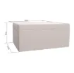 Supplied with neoprene lid sealing gasket. With the seal installed, these enclosures meet IP65 dust and hose proof standard. Supplied with a solid light grey lid (also available with a transparent lid, see H 0328). PCB mounting points are moulded into the