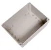 Supplied with neoprene lid sealing gasket. With the seal installed, these enclosures meet IP65 dust and hose proof standard. Supplied with a solid light grey lid (also available with a transparent lid, see H 0328). PCB mounting points are moulded into the