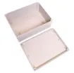 Supplied with neoprene lid sealing gasket. With the seal installed, these enclosures meet IP65 dust and hose proof standard. Supplied with a solid light grey lid (also available with a transparent lid, see H 0333). These sturdy enclosures have 3mm thick w