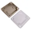 A compact 65x60x28mm sealed box enclosure fitted with clear lid. Manufactured by Ritec.