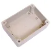 Supplied with neoprene lid sealing gasket. With the seal installed, these enclosures meet IP65 dust and hose proof standard. Supplied with a transparent lid (available with a solid grey lid, see H0301). PCB mounting points are moulded into the enclosure b