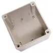Supplied with neoprene lid sealing gasket. With the seal installed, these enclosures meet IP65 dust and hose proof standard. Supplied with a transparent lid (available with a solid grey lid, see H0302). PCB mounting points are moulded into the enclosure b