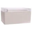 Supplied with neoprene lid sealing gasket. With the seal installed, these enclosures meet IP65 dust and hose proof standard. Supplied with a transparent lid (available with a solid grey lid, see H0303). PCB mounting points are moulded into the enclosure b