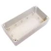 Supplied with neoprene lid sealing gasket. With the seal installed, these enclosures meet IP65 dust and hose proof standard. Supplied with a transparent lid (available with a solid grey lid, see H0306) PCB mounting points are moulded into the enclosure ba