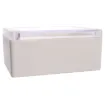 Supplied with neoprene lid sealing gasket. With the seal installed, these enclosures meet IP65 dust and hose proof standard. Supplied with a transparent lid (available with a solid grey lid, see H0307). PCB mounting points are moulded into the enclosure b